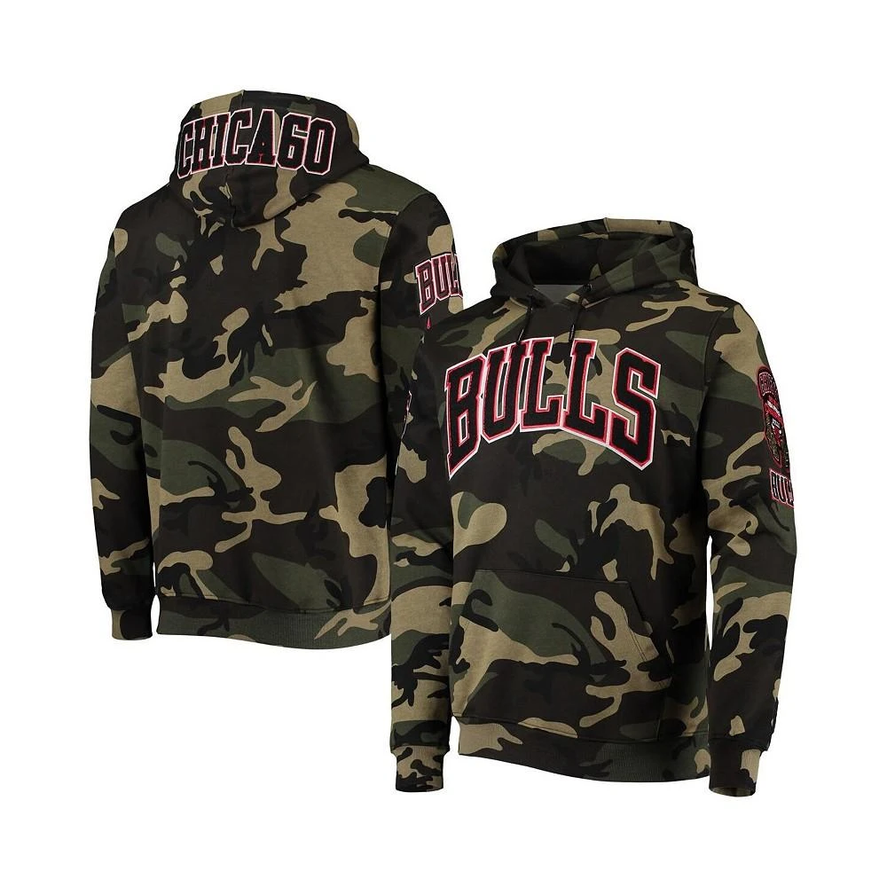 商品Pro Standard|Men's Camo Chicago Bulls Team Pullover Hoodie,价格¥613,第2张图片详细描述