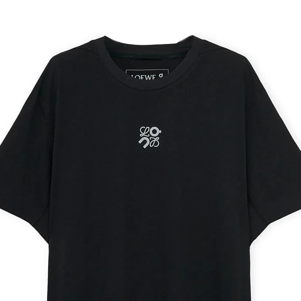 商品[国内直发] Loewe|罗意威 x On昂跑 SS24 纯色Logo标识休闲宽松短袖T恤 男款 黑色,价格¥2926,第7张图片详细描述