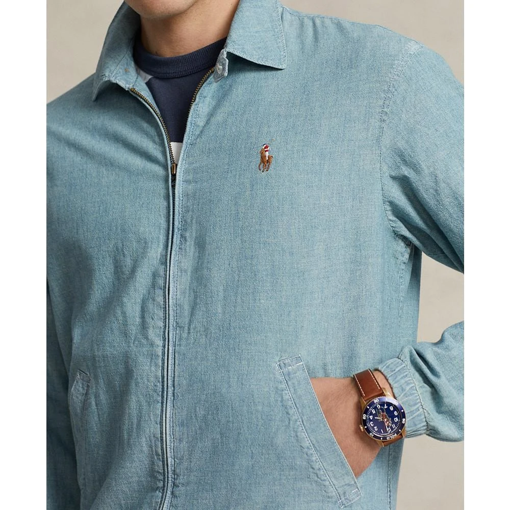 商品Ralph Lauren|Men's Bayport Indigo Chambray Jacket,价格¥902,第3张图片详细描述