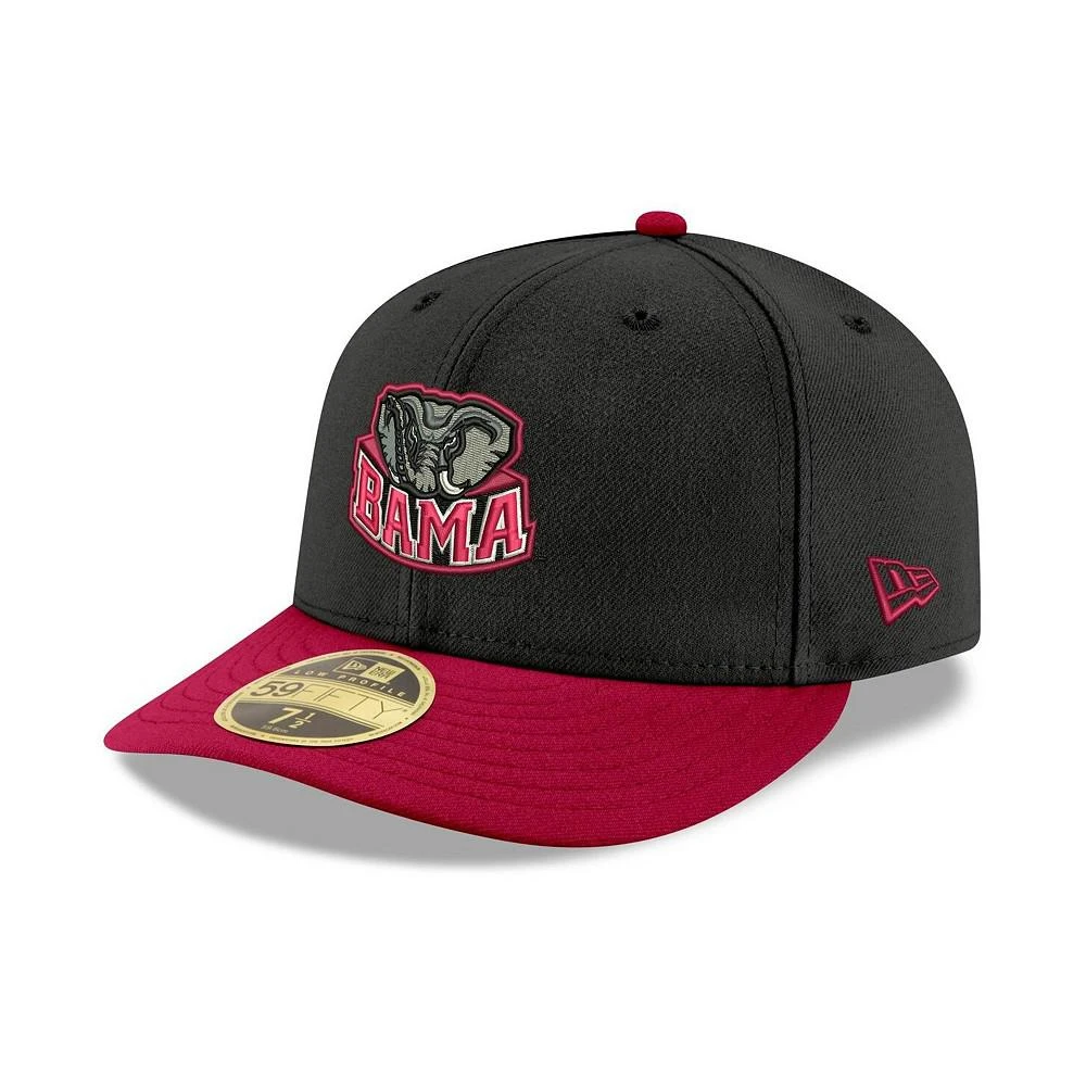 商品New Era|Men's Black, Crimson Alabama Crimson Tide Basic Low Profile 59Fifty Fitted Hat,价格¥279,第2张图片详细描述