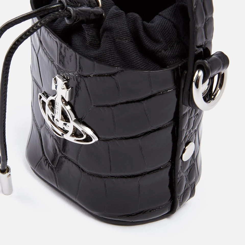 商品Vivienne Westwood|Vivienne Westwood Mini Daisy Croc-Effect Leather Bucket Bag,价格¥2814,第4张图片详细描述