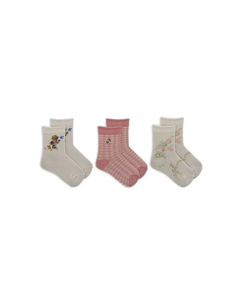 商品Ralph Lauren|Girls' Charleston Bear Socks, 3 Pairs - Baby,价格¥79,第1张图片详细描述