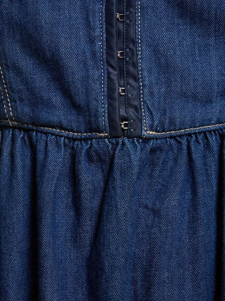 商品Reformation|Tagliatelle Denim Bustier Midi Dress,价格¥1723,第3张图片详细描述