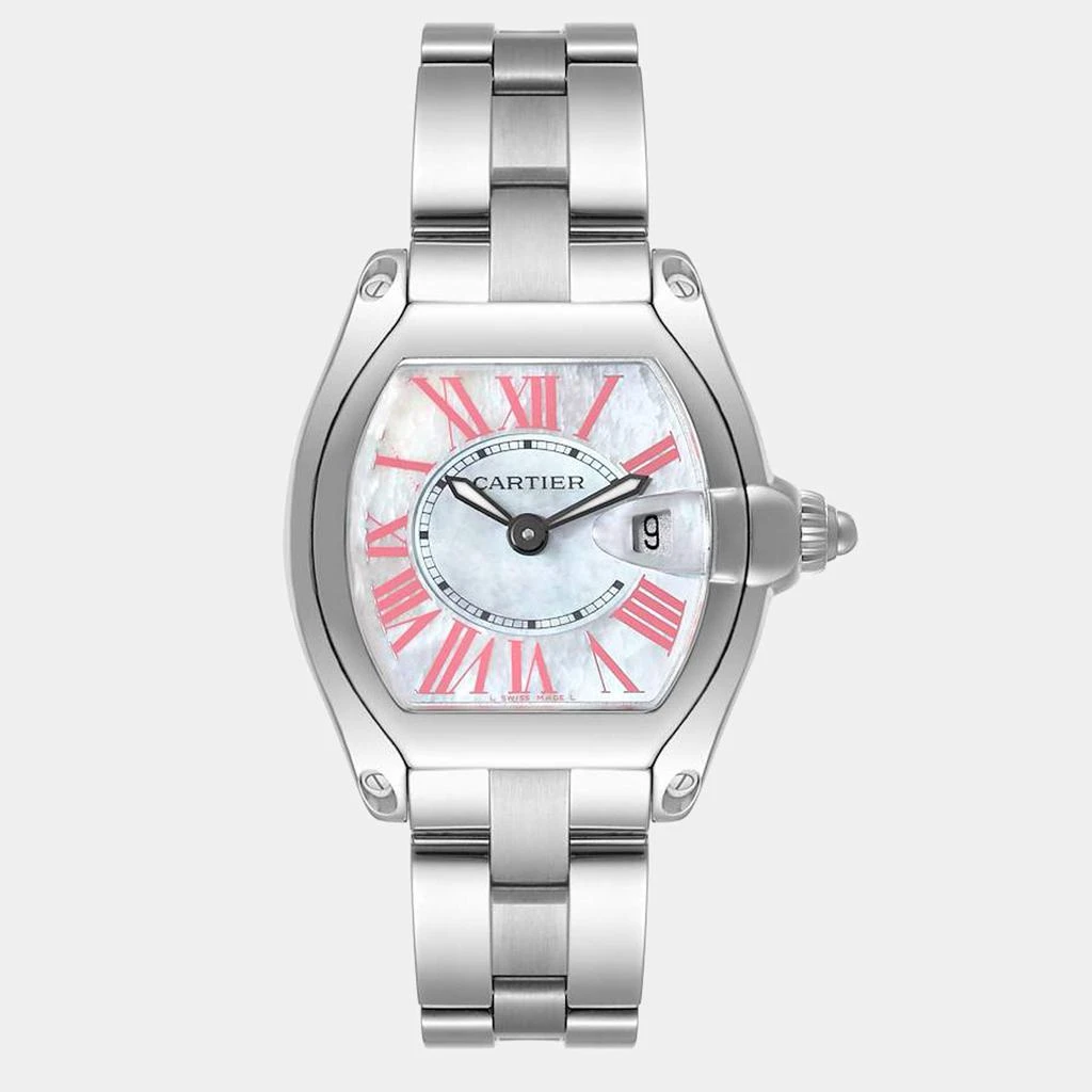 商品[二手商品] Cartier|Cartier Roadster Mother of Pearl Dial Steel Ladies Watch W6206006,价格¥36693,第1张图片