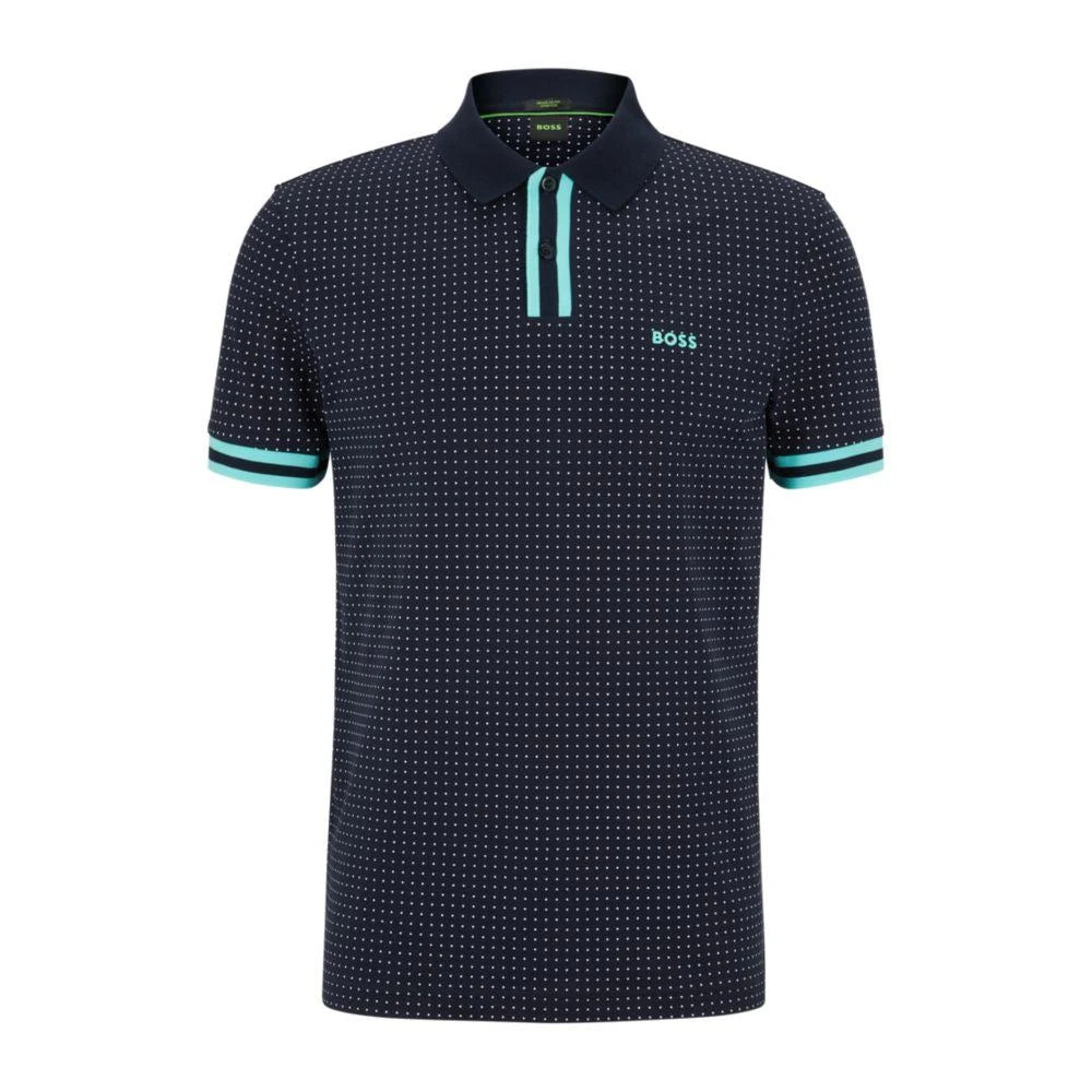 商品Hugo Boss|Regular-fit polo shirt in stretch-cotton piqu,价格¥599,第2张图片详细描述