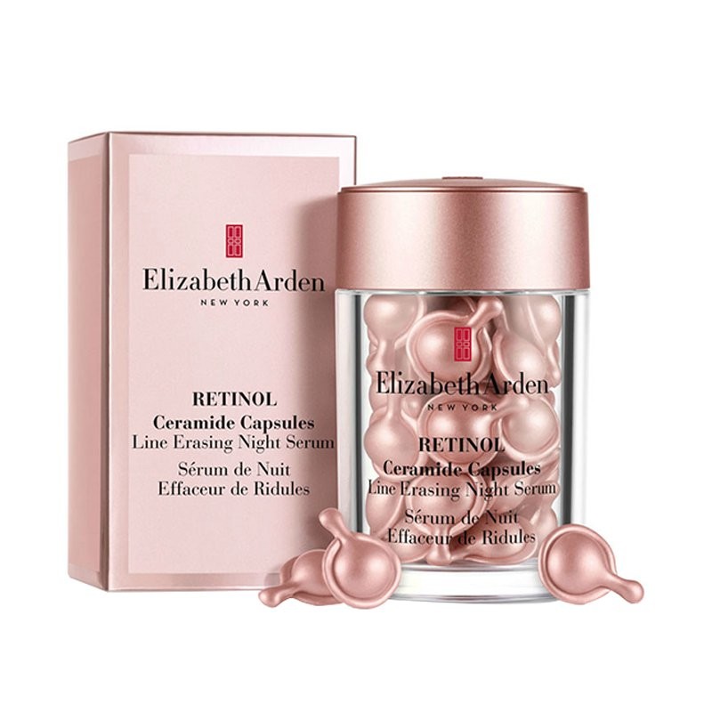 ElizabethArden 伊丽莎白雅顿 时空焕活夜间多效视黄醇胶囊精华 小粉胶 30粒左右商品第2张图片规格展示