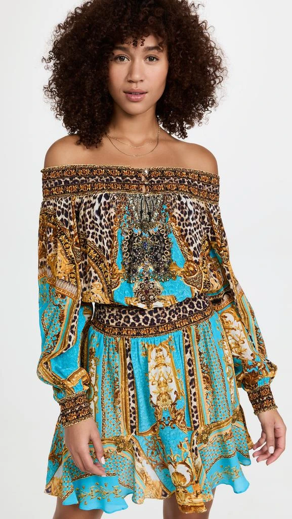 商品Camilla|Camilla Off Shoulder Short Dress,价格¥2562,第2张图片详细描述