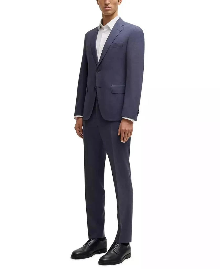 商品Hugo Boss|Men's Micro-Patterned Performance-Stretch Slim-Fit Suit,价格¥4628,第1张图片