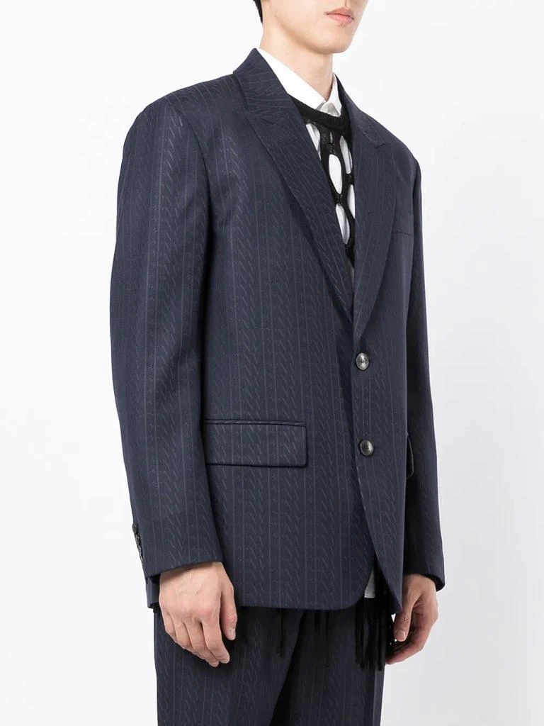 商品Valentino|Valentino Garavani Vltn-Print Single-Breasted Suit Jacket,价格¥7928,第3张图片详细描述