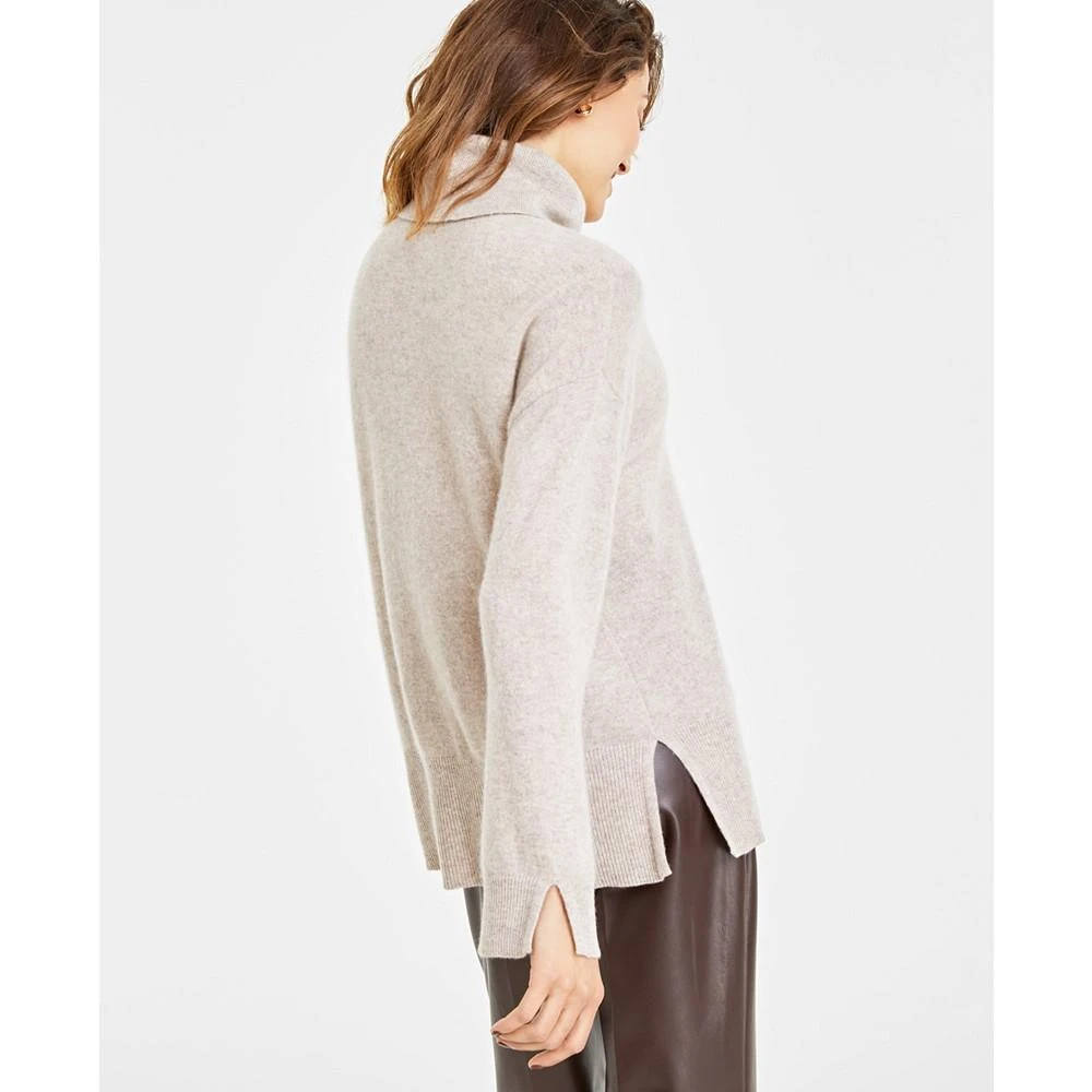 商品Charter Club|Women's 100% Cashmere Turtleneck Split-Hem Sweater, Created for Macy's,价格¥552,第2张图片详细描述