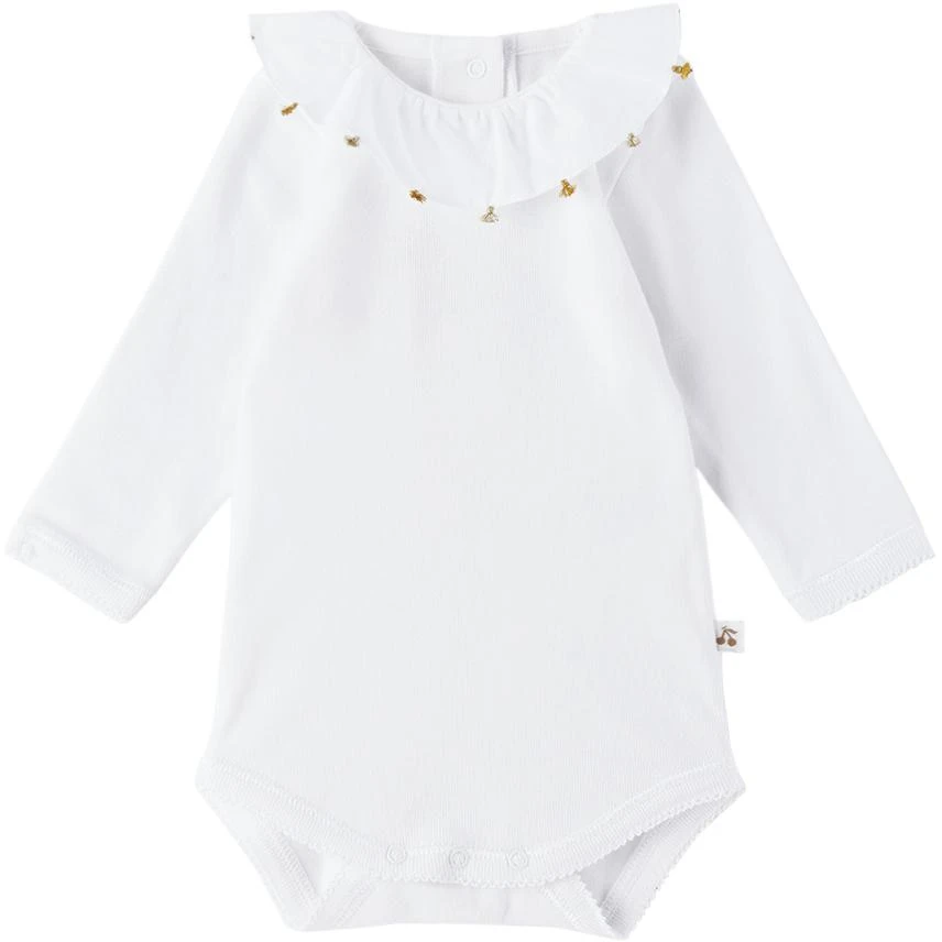 商品Bonpoint|Baby White April Bodysuit,价格¥402,第1张图片