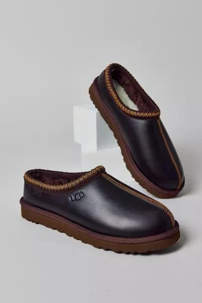 商品UGG|UGG Men's Tasman Leather Regen Slipper Clog,价格¥897,第1张图片