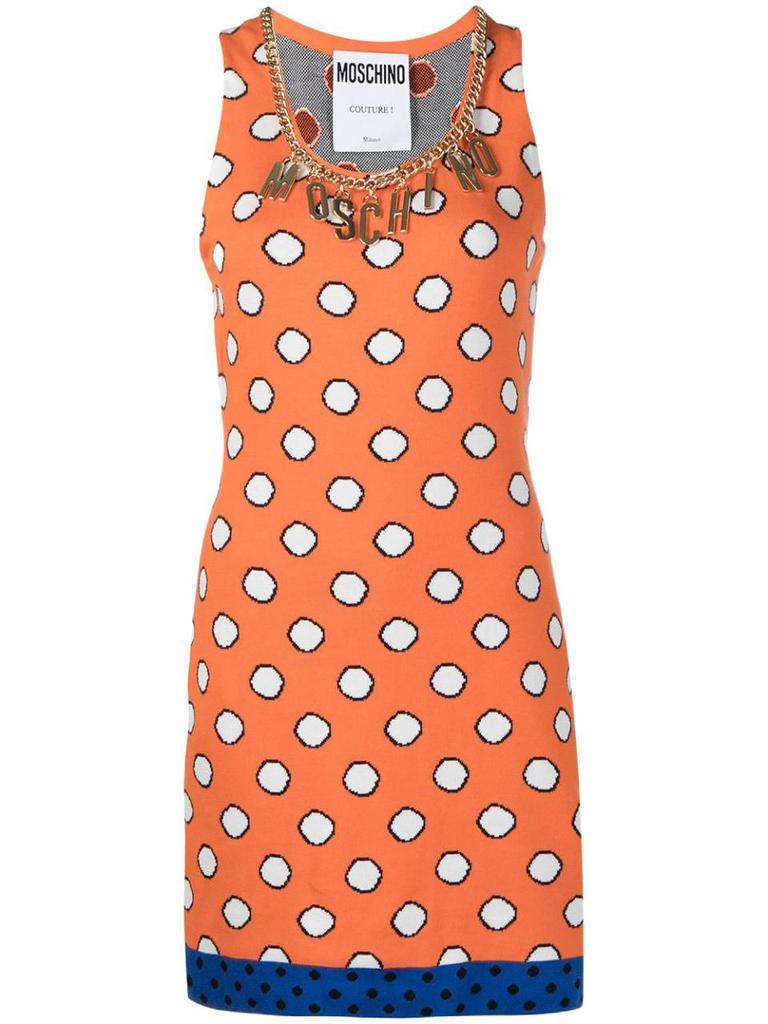 商品Moschino|Moschino Women's Orange Other Materials Dress,价格¥5990,第1张图片