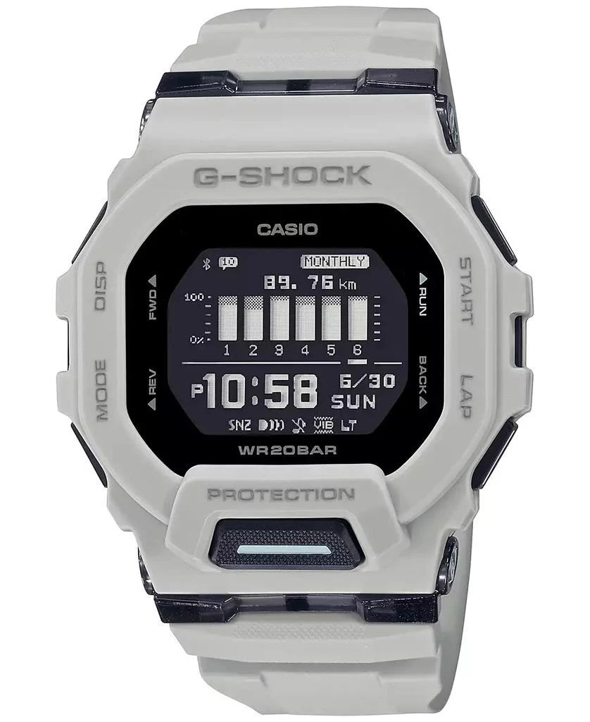 商品G-Shock|Men's Digital Tan Resin Strap Watch 46mm, GBD200UU-9,价格¥1136,第1张图片