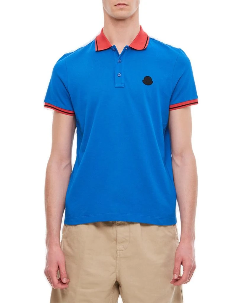 商品Moncler|Moncler Striped Detail Polo Shirt,价格¥2363,第1张图片