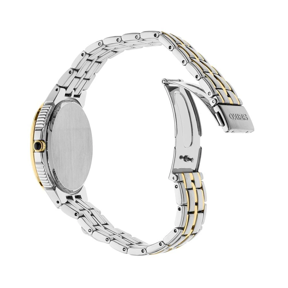 商品Seiko|Men's Solar Essentials Two-Tone Stainless Steel Bracelet Watch 39.4mm,价格¥2409,第4张图片详细描述