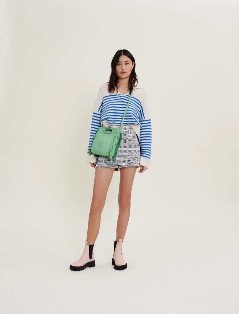 商品Maje|Cashmere and crochet sailor top,价格¥2022,第1张图片