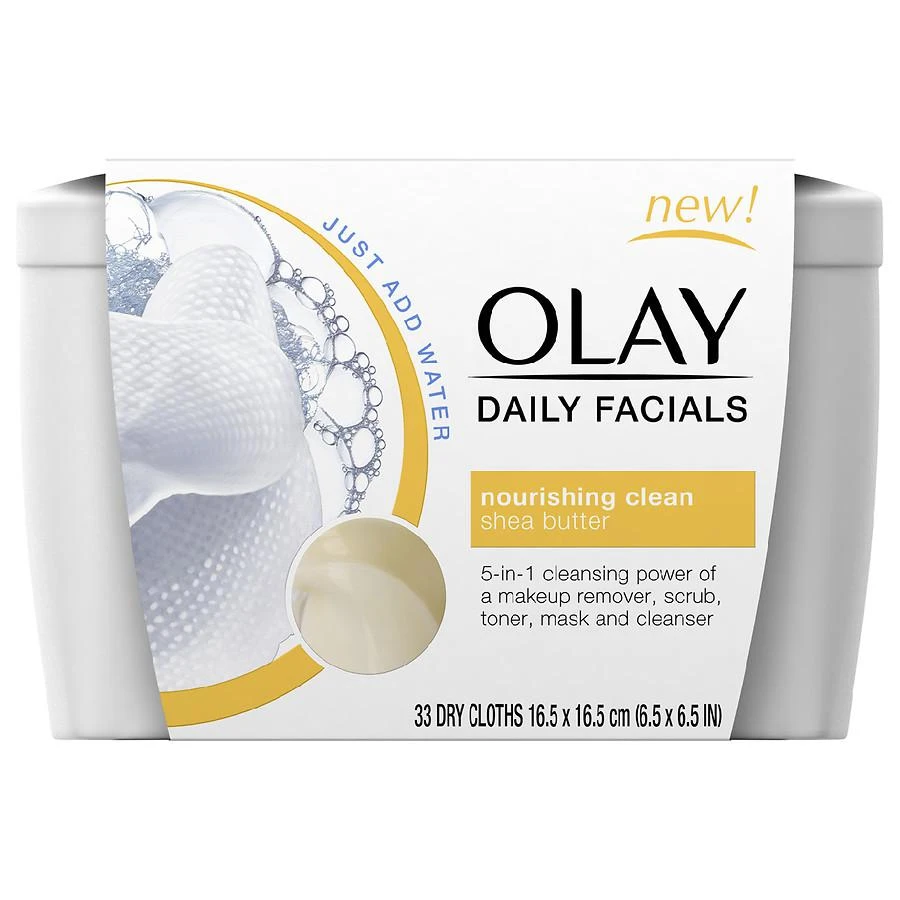 商品Olay|Olay Daily Facials Daily Facial Nourishing Cleansing Cloths Tub with Shea Butter,价格¥88,第1张图片