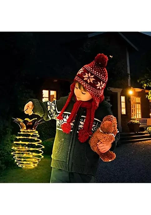 商品SOWAZ|2 Pks 60 Led Hanging Solar Pineapple String Lights   Warm Color,价格¥164,第5张图片详细描述