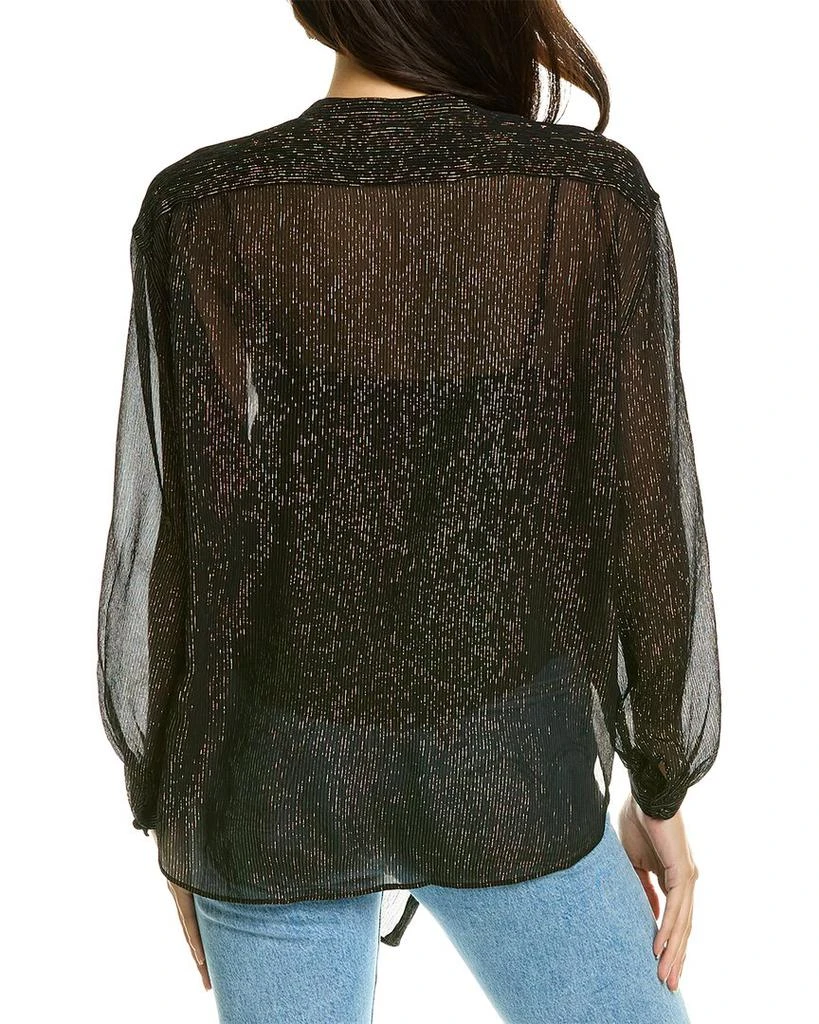 商品The Kooples|Metallic Silk-Blend Shirt,价格¥360,第2张图片详细描述