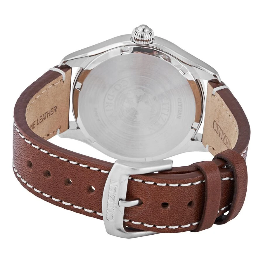 商品Citizen|Chandler Eco-Drive Green Dial Dark Brown Leather Men's Watch BM6838-09X,价格¥879,第3张图片详细描述