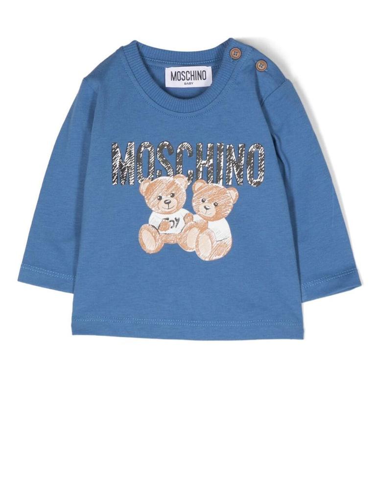 Moschino T-shirt With Teddy Bear Print商品第1张图片规格展示