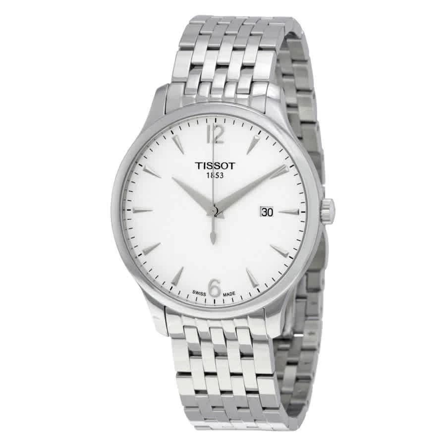 商品Tissot|Tradition Silver Dial Stainless Steel Men's Watch T0636101103700,价格¥2045,第1张图片