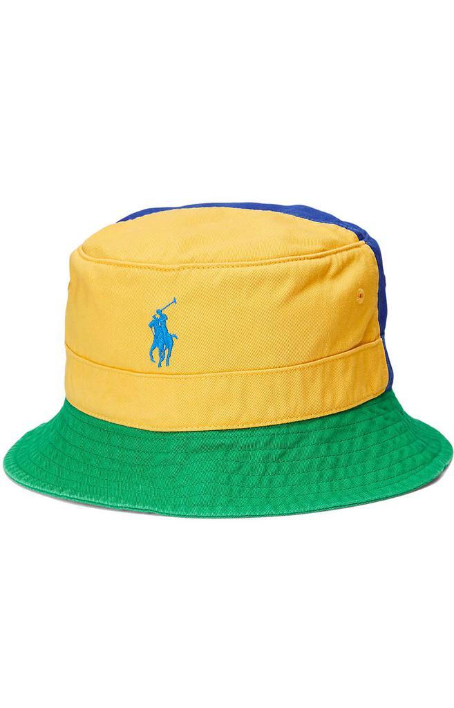 商品Ralph Lauren|Twill Loft Bucket Hat - Pacific Royal/Yellowfin/Multi,价格¥383,第4张图片详细描述