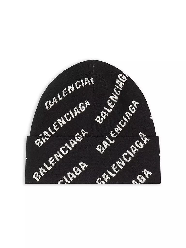 商品Balenciaga|Mini Allover Logo Beanie,价格¥3192,第1张图片