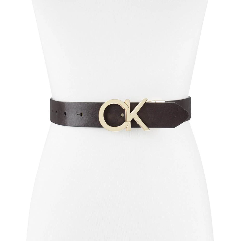 商品Calvin Klein|Women's Reversible Monogram Buckle Belt,价格¥216,第2张图片详细描述