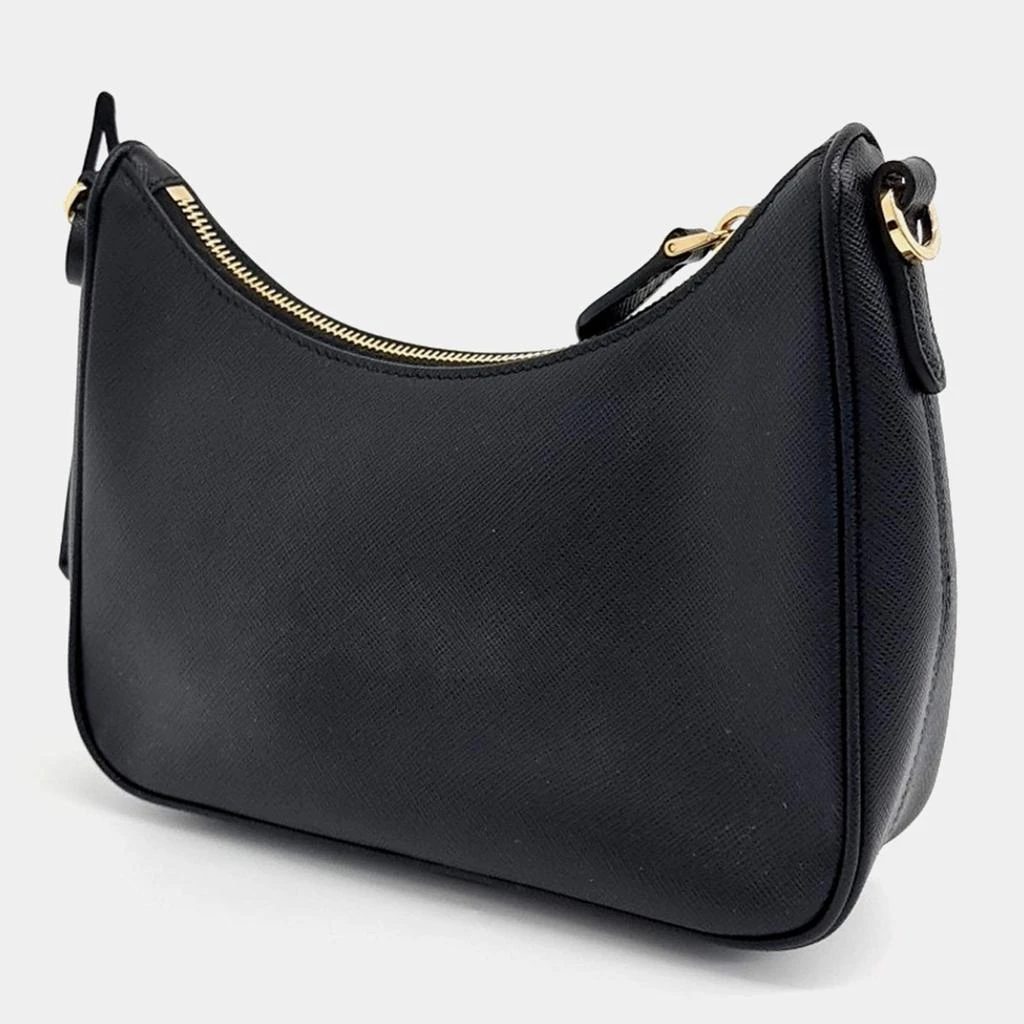 商品[二手商品] Prada|Prada Black Leather Saffiano Luxe Chain Hobo Bag,价格¥13541,第2张图片详细描述
