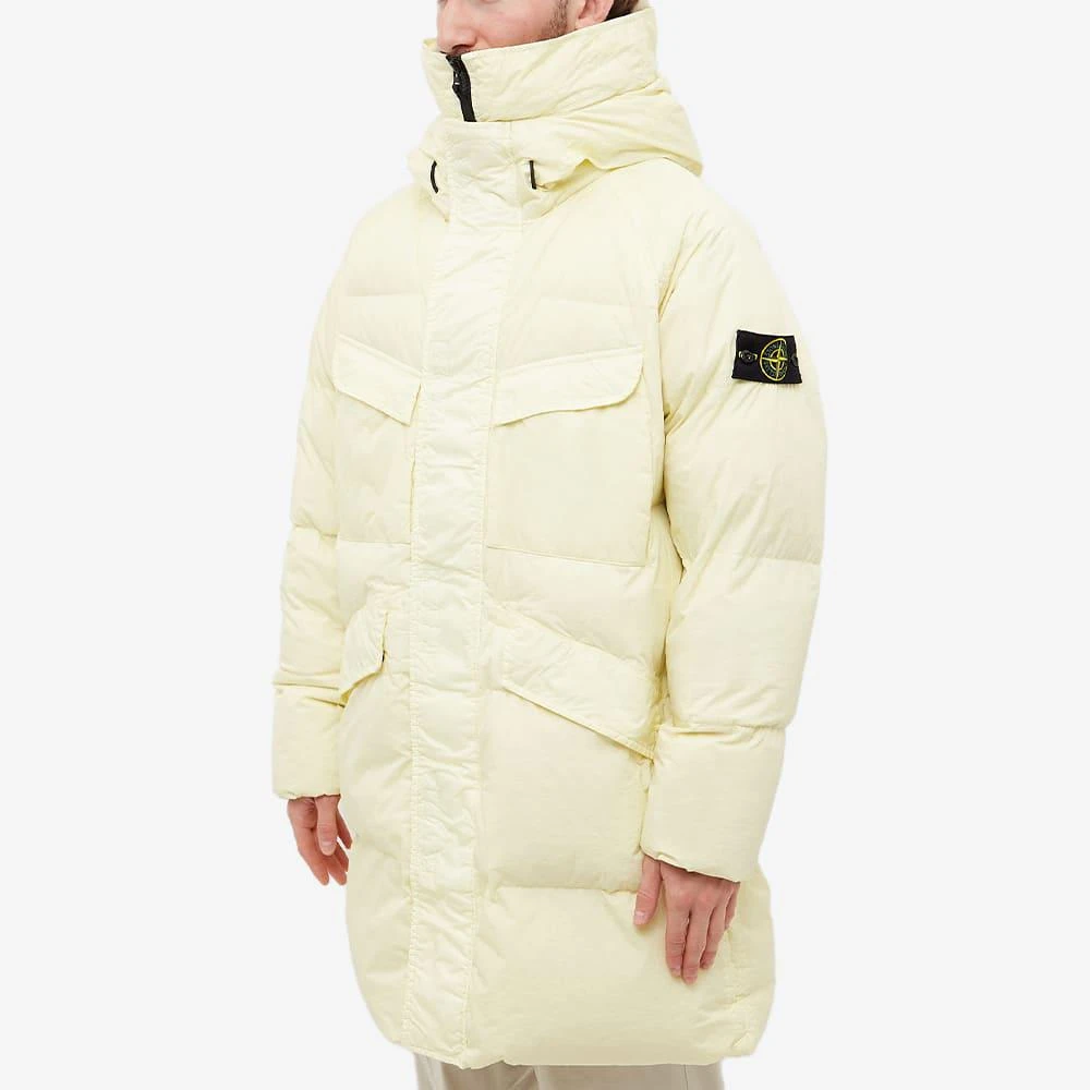 商品Stone Island|Stone Island Crinkle Reps Long Down Coat,价格¥6996,第2张图片详细描述