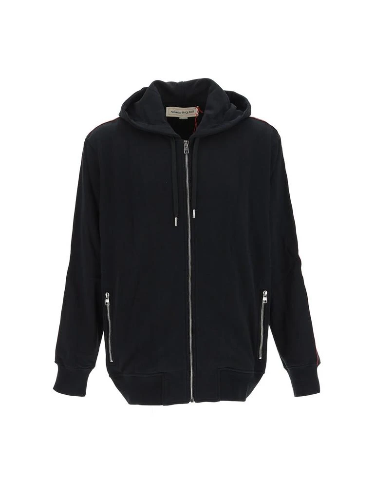 商品Alexander McQueen|Alexander McQueen Zipped Drawstring Hoodie,价格¥2918,第1张图片