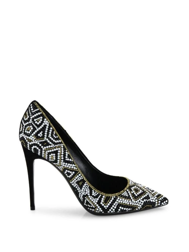 商品Salvatore Ferragamo|Flore Mosaic Leather Pumps,价格¥2848,第5张图片详细描述