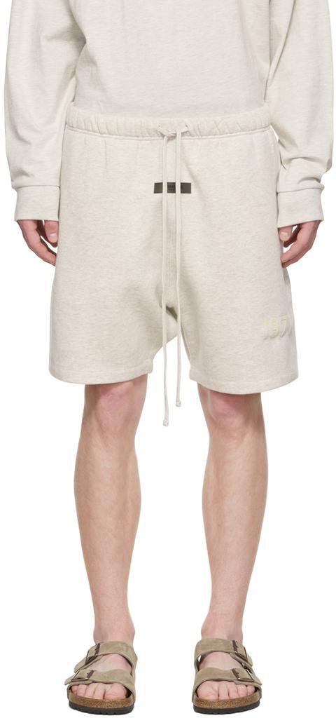 商品Essentials|Off-White Cotton Shorts,价格¥546,第1张图片