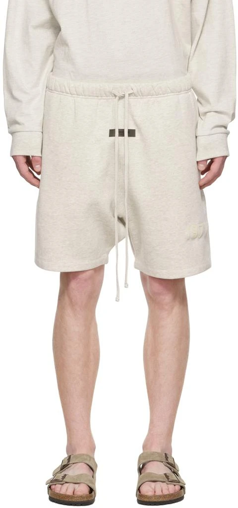 Fear of God ESSENTIALS Off-White Cotton Shorts 1