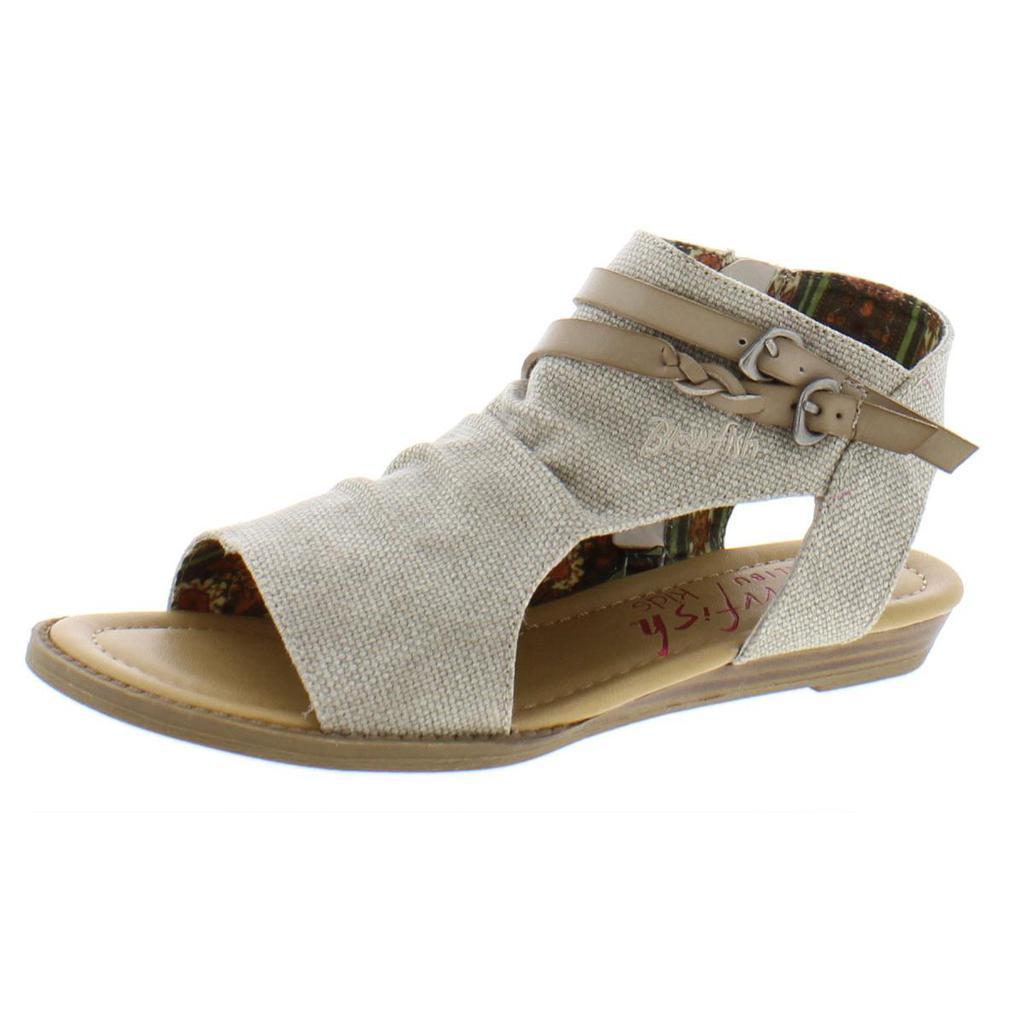 商品Blowfish|Blowfish Womens Adjustable Open Toe Flat Sandals,价格¥240-¥243,第1张图片