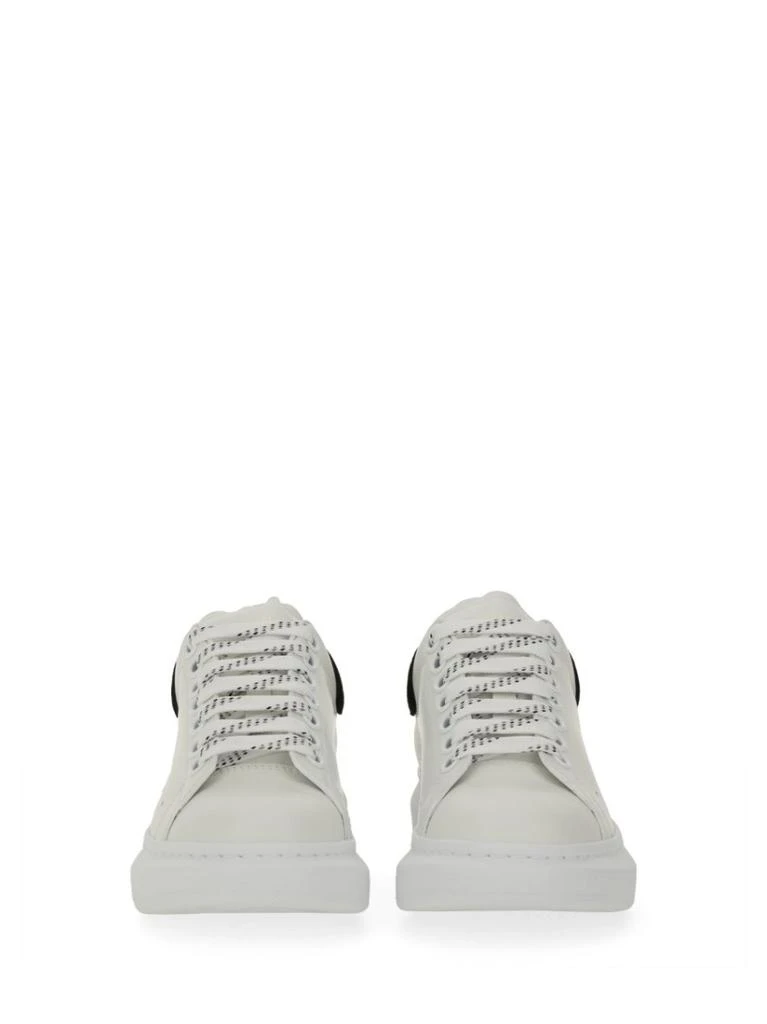 商品Alexander McQueen|Calfskin Oversized Sneakers With Suede Accents,价格¥4643,第4张图片详细描述