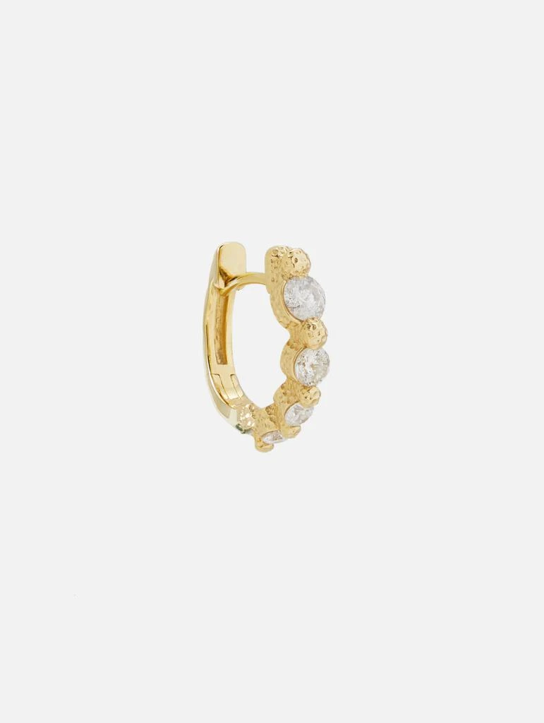 商品THREE STORIES JEWELRY|Single Timeless Small Graduated Diamond Hoop,价格¥7625,第1张图片