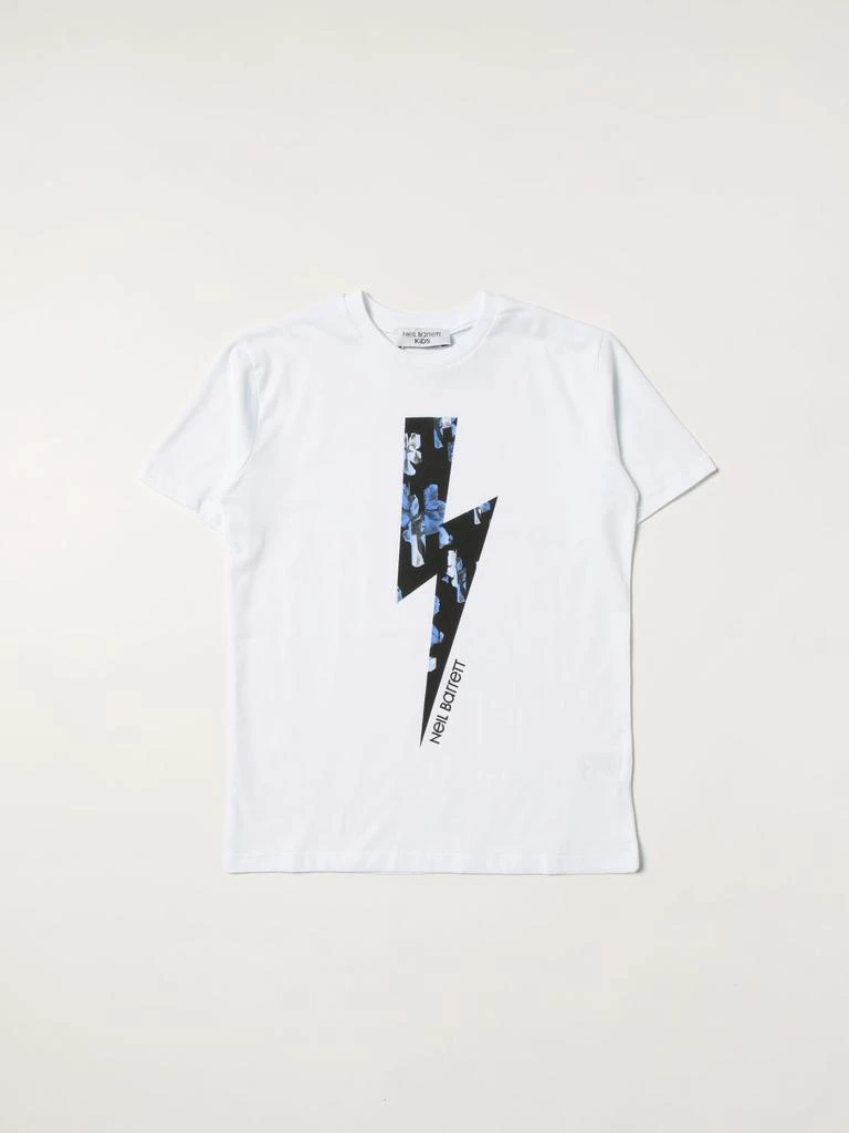 商品Neil Barrett|Neil Barrett T-shirt with lightning bolt print,价格¥170,第1张图片