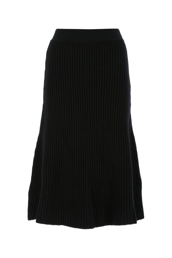 Bottega Veneta Ribbed Knitted Skirt商品第1张图片规格展示