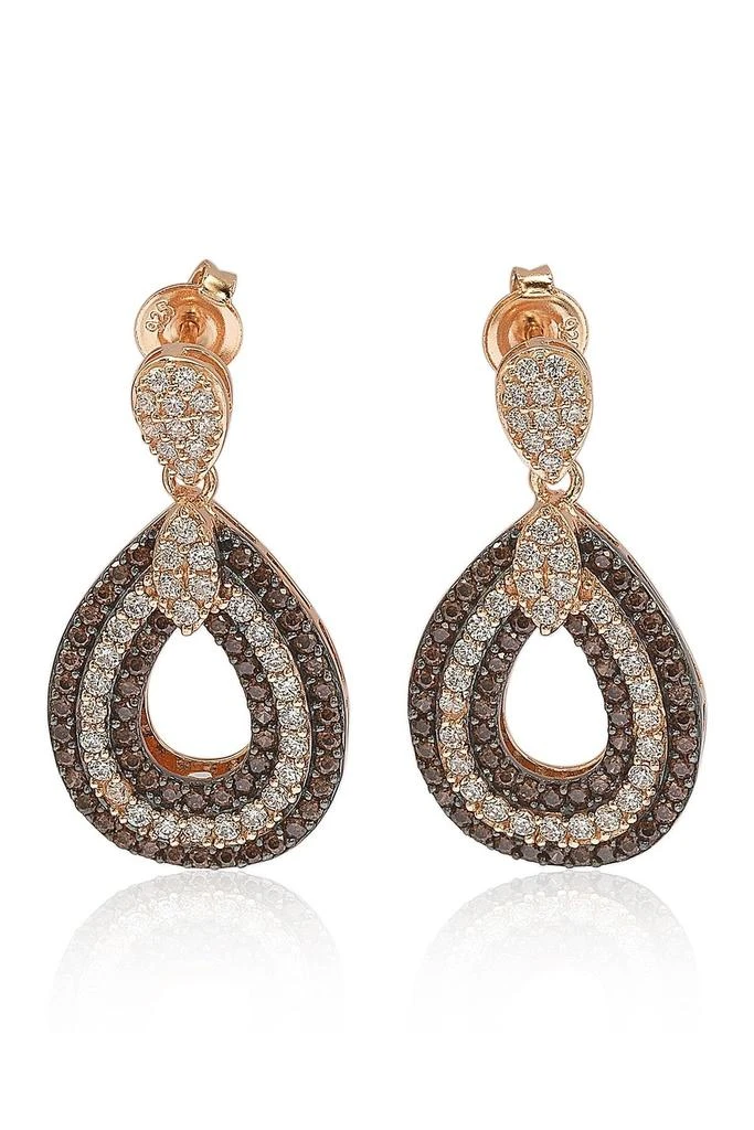 商品Suzy Levian|Pave CZ Teardrop Shape Drop Earrings,价格¥1017,第1张图片