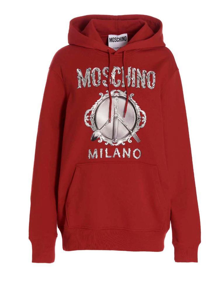 商品Moschino|Front print hoodie,价格¥2611,第1张图片