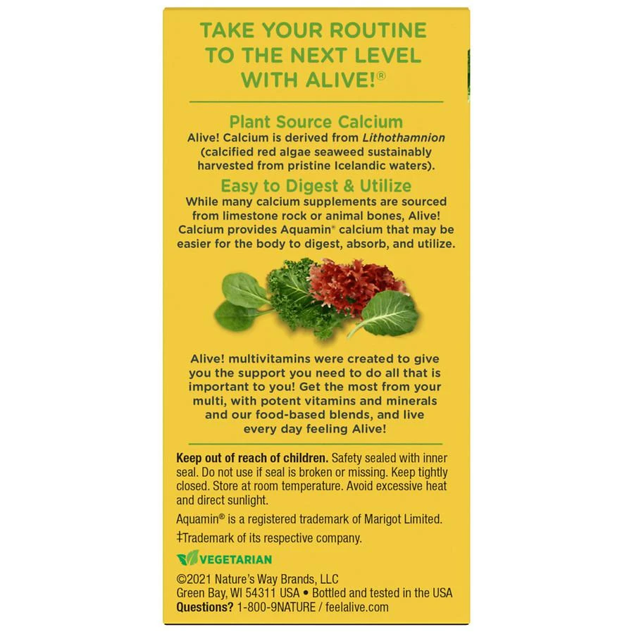 商品Nature's Way|Calcium Bone Formula, Tablets,价格¥100,第5张图片详细描述