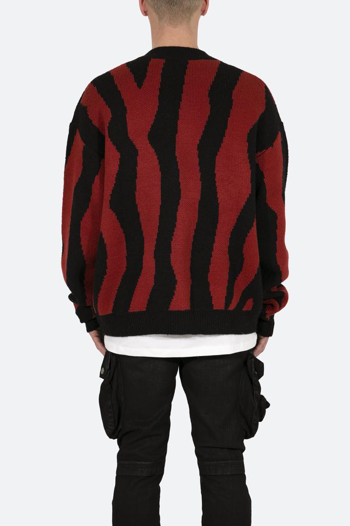 Zebra Cardigan - Red/Black商品第7张图片规格展示