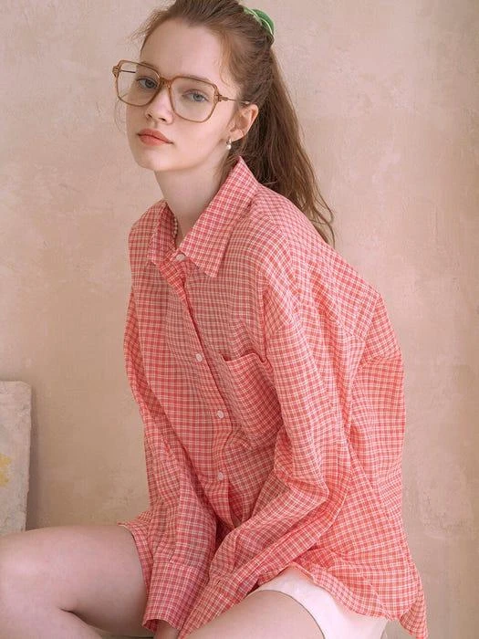 商品VANONE|A3427 Daddy Look Shirt (Red),价格¥839,第3张图片详细描述