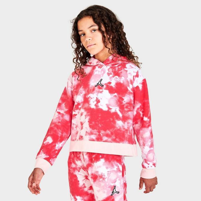商品Jordan|Girls' Jordan Essentials Tie-Dye Hoodie,价格¥292,第5张图片详细描述