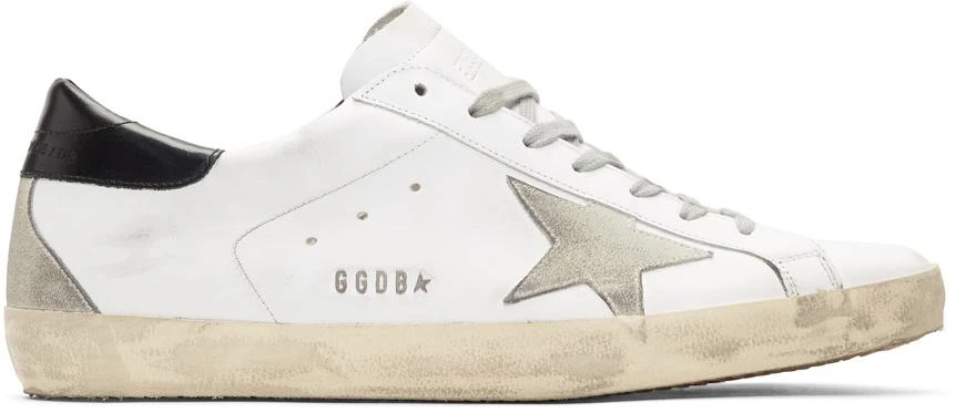 商品Golden Goose|White & Black Superstar Sneakers,价格¥2943,第1张图片