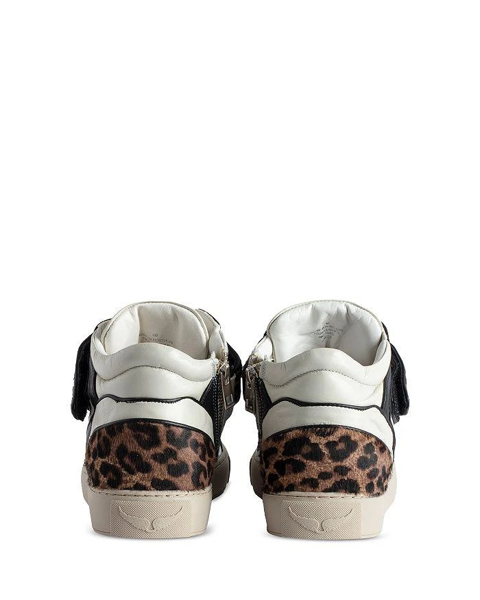 商品Zadig&Voltaire|Women's Flash Lace Up Mid Top Sneakers,价格¥2605,第4张图片详细描述