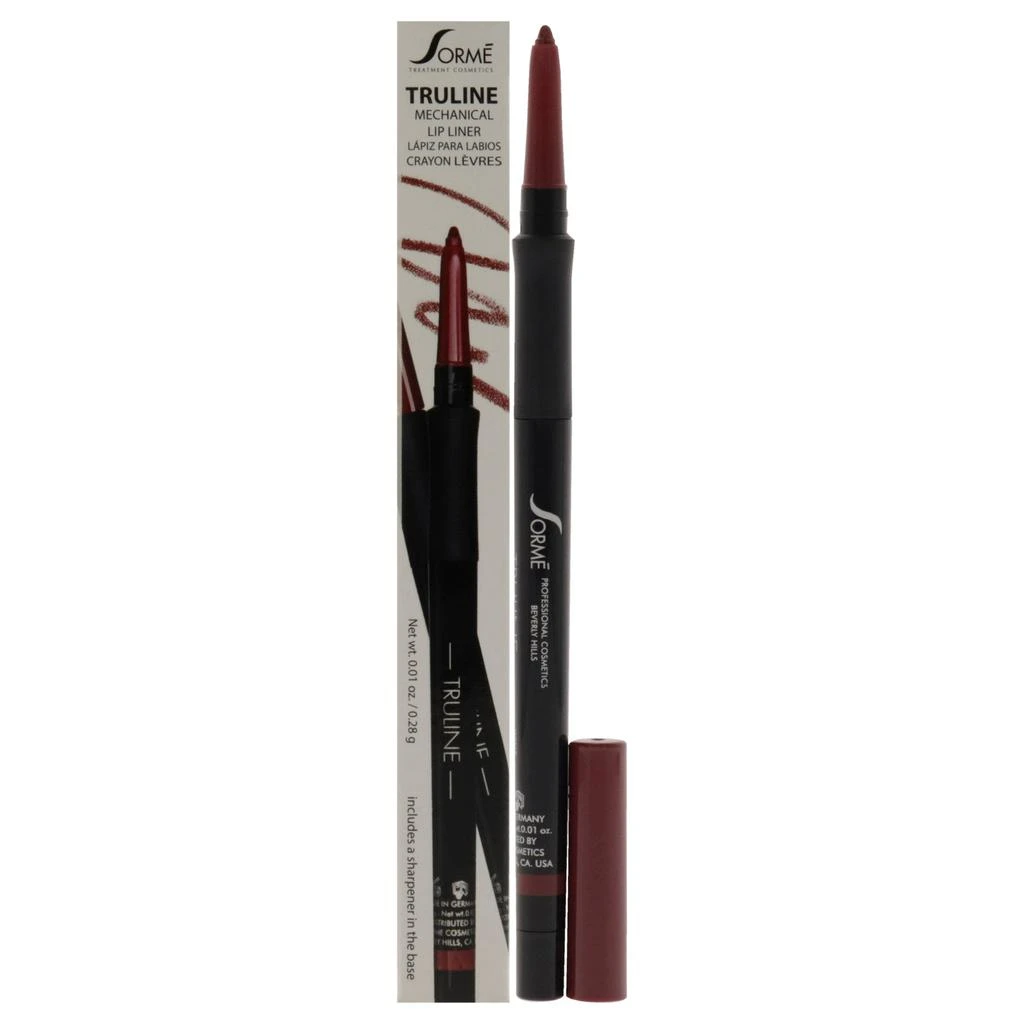 商品Sorme Cosmetics|Truline Mechanical Lipliner - MPL02 Wine by  for Women - 0.01 oz Lip Liner,价格¥121,第1张图片